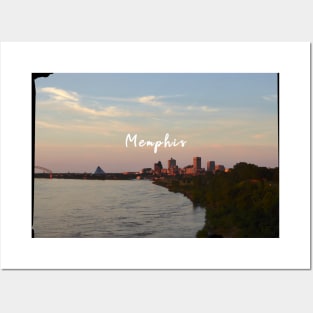 Cool sunset photography of Memphis Tennessee skyline night sky USA city break Posters and Art